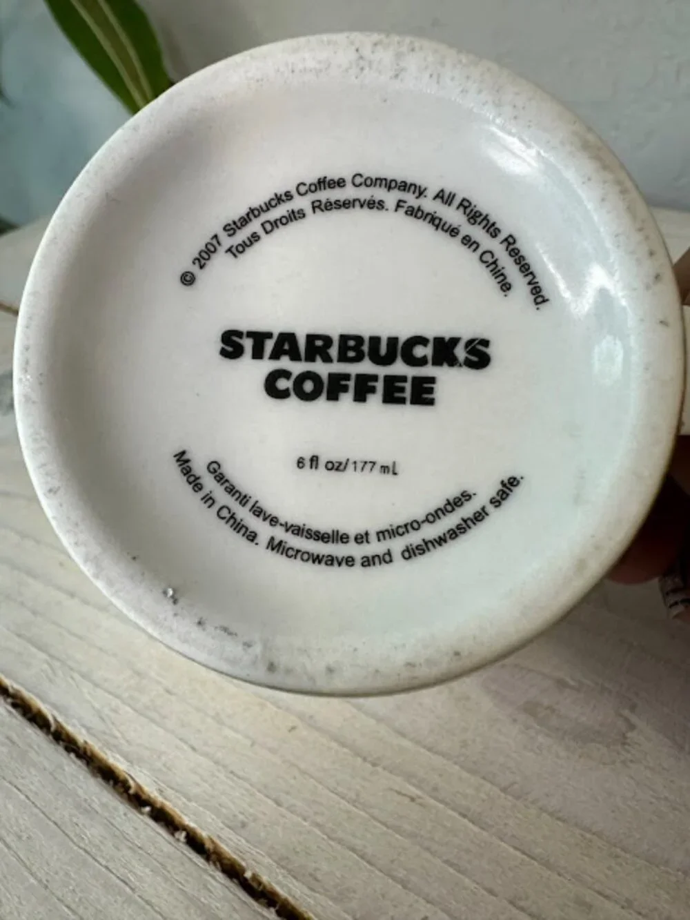 Starbucks 2007 Easter Bunny Holiday Cup 6 oz